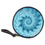 Silky Blue Spiral Fractal Classic 20-CD Wallet