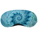 Silky Blue Spiral Fractal Sleeping Mask