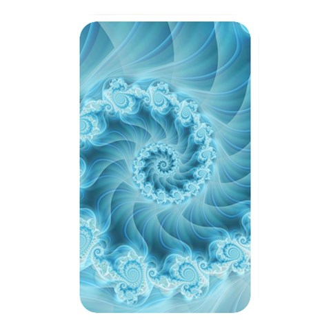 Silky Blue Spiral Fractal Memory Card Reader (Rectangular) from ArtsNow.com Front