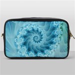 Silky Blue Spiral Fractal Toiletries Bag (One Side)