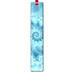 Silky Blue Spiral Fractal Large Book Mark