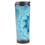 Silky Blue Spiral Fractal Travel Tumbler