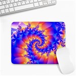 Colorful Psychedelic Spiral Fractal Small Mousepad