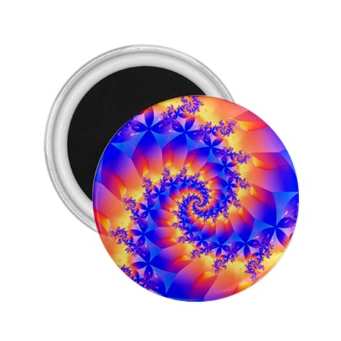 Colorful Psychedelic Spiral Fractal 2.25  Magnet from ArtsNow.com Front