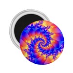 Colorful Psychedelic Spiral Fractal 2.25  Magnet