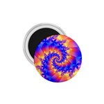 Colorful Psychedelic Spiral Fractal 1.75  Magnet