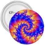 Colorful Psychedelic Spiral Fractal 3  Button