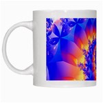 Colorful Psychedelic Spiral Fractal White Mug