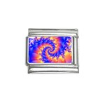 Colorful Psychedelic Spiral Fractal Italian Charm (9mm)