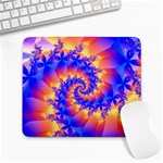 Colorful Psychedelic Spiral Fractal Large Mousepad