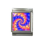 Colorful Psychedelic Spiral Fractal Italian Charm (13mm)