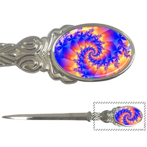 Colorful Psychedelic Spiral Fractal Letter Opener from ArtsNow.com Front