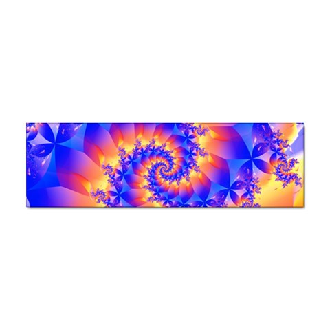 Colorful Psychedelic Spiral Fractal Sticker (Bumper) from ArtsNow.com Front