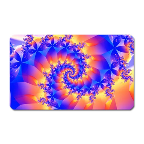 Colorful Psychedelic Spiral Fractal Magnet (Rectangular) from ArtsNow.com Front