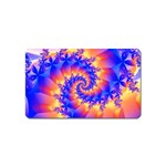 Colorful Psychedelic Spiral Fractal Magnet (Name Card)