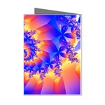 Colorful Psychedelic Spiral Fractal Mini Greeting Cards (Pkg of 8)