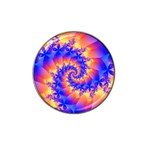 Colorful Psychedelic Spiral Fractal Hat Clip Ball Marker