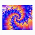 Colorful Psychedelic Spiral Fractal Small Glasses Cloth