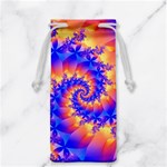 Colorful Psychedelic Spiral Fractal Jewelry Bag