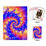 Colorful Psychedelic Spiral Fractal Playing Cards Single Design