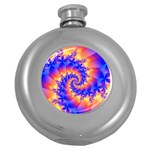 Colorful Psychedelic Spiral Fractal Hip Flask (5 oz)