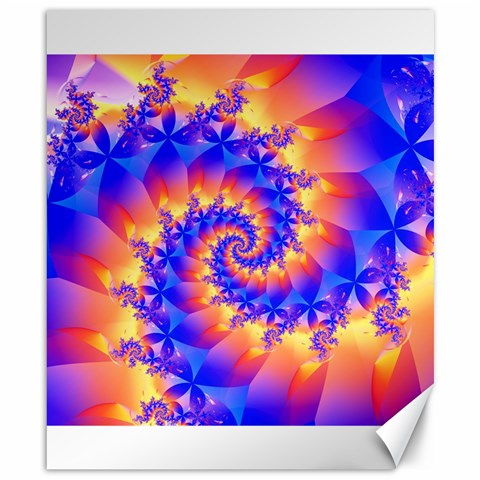 Colorful Psychedelic Spiral Fractal Canvas 8  x 10  from ArtsNow.com 8.15 x9.66  Canvas - 1