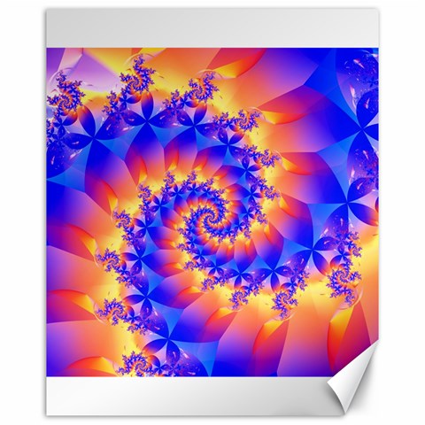 Colorful Psychedelic Spiral Fractal Canvas 16  x 20  from ArtsNow.com 15.75 x19.29  Canvas - 1