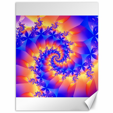 Colorful Psychedelic Spiral Fractal Canvas 36  x 48  from ArtsNow.com 35.26 x46.15  Canvas - 1