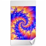 Colorful Psychedelic Spiral Fractal Canvas 40  x 72 