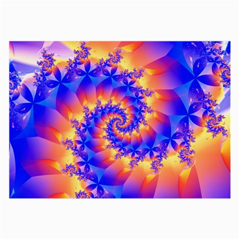 Colorful Psychedelic Spiral Fractal Large Glasses Cloth (2 Sides) from ArtsNow.com Front