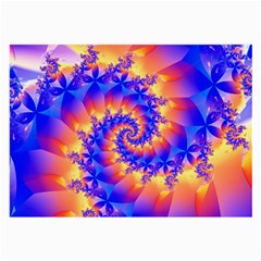 Colorful Psychedelic Spiral Fractal Large Glasses Cloth (2 Sides) from ArtsNow.com Front