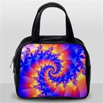 Colorful Psychedelic Spiral Fractal Classic Handbag (One Side)