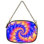 Colorful Psychedelic Spiral Fractal Chain Purse (One Side)