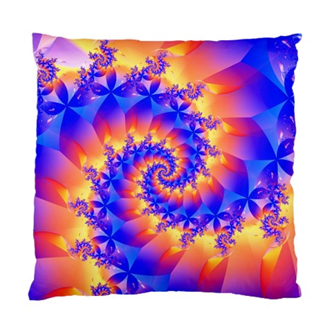 Colorful Psychedelic Spiral Fractal Standard Cushion Case (Two Sides) from ArtsNow.com Front