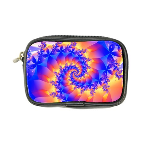 Colorful Psychedelic Spiral Fractal Coin Purse from ArtsNow.com Front