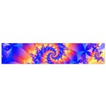 Colorful Psychedelic Spiral Fractal Flano Scarf (Small)