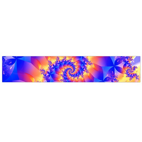 Colorful Psychedelic Spiral Fractal Flano Scarf (Large) from ArtsNow.com Front