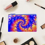 Colorful Psychedelic Spiral Fractal Cosmetic Bag (XS)