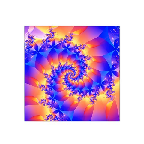 Colorful Psychedelic Spiral Fractal Satin Bandana Scarf from ArtsNow.com Front