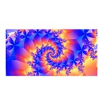 Colorful Psychedelic Spiral Fractal Satin Wrap