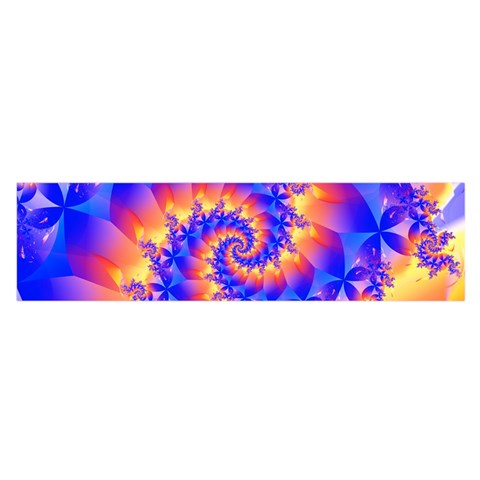 Colorful Psychedelic Spiral Fractal Satin Scarf (Oblong) from ArtsNow.com Front