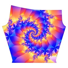 Colorful Psychedelic Spiral Fractal Yoga Cropped Leggings from ArtsNow.com Right