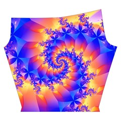 Colorful Psychedelic Spiral Fractal Yoga Cropped Leggings from ArtsNow.com Left