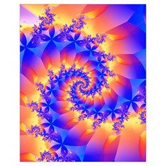 Colorful Psychedelic Spiral Fractal Drawstring Pouch (XL) from ArtsNow.com Front