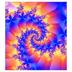 Colorful Psychedelic Spiral Fractal Drawstring Pouch (XXL) from ArtsNow.com Back