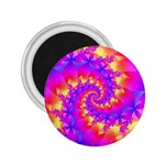 Colorful Psychedelic Spiral Fractal 2.25  Magnet