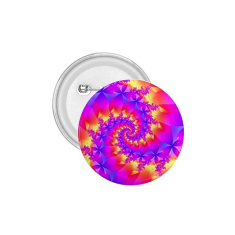 Colorful Psychedelic Spiral Fractal 1.75  Button from ArtsNow.com Front