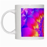 Colorful Psychedelic Spiral Fractal White Mug