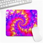 Colorful Psychedelic Spiral Fractal Large Mousepad