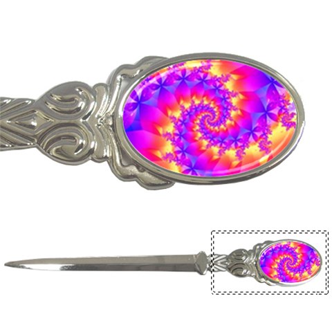 Colorful Psychedelic Spiral Fractal Letter Opener from ArtsNow.com Front